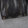 Classic 506 Style Genuine Cow Leather Jacket For Men Blue Black Natural Goatskin Coat Man  Slim Fit Soft Male Clothes Autumn