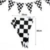 Racing Pennant Banner Race Car Birthday Decor Party Flag Banner Bunting Pennant Garland Flag Kids Party Favors Hanging Supplies