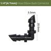 10-1000PCS Garden Water Connector Drip Irrigation for 1/4'' Tubing Hose Accessories Joint Barbed Tees Cross Eng Plug Adaptors