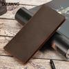 Crazy Horse Leather Wallet Men's Genuine Multi-card Slot Long Change Purse Classic Retro Cowhide Clutch Bag