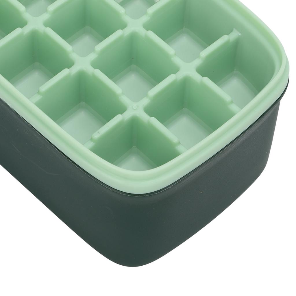 Tray Home Soft Reusable Silicone Mold Large Capacity Ice Maker With Lid Ice Shovel