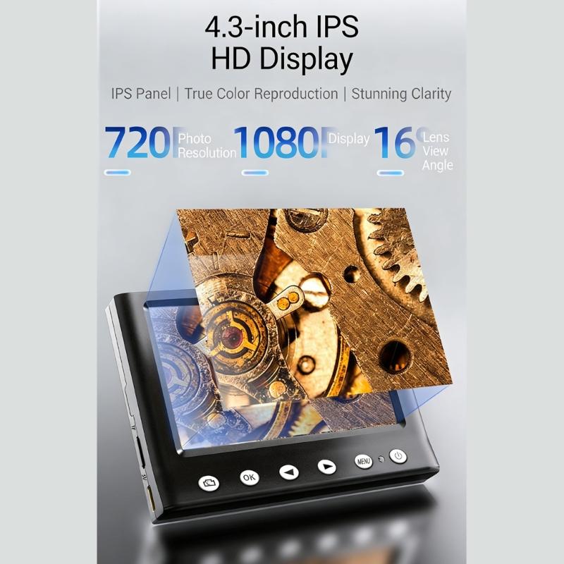 High Quality 1000X Magnification Digital Microscope With 4.3 Size Screen For Accurate Work