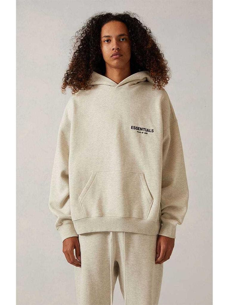 FOG ESSENTIALS Unisex Beflocktes Kapuzensweatshirt 2022SS Trendiges Design