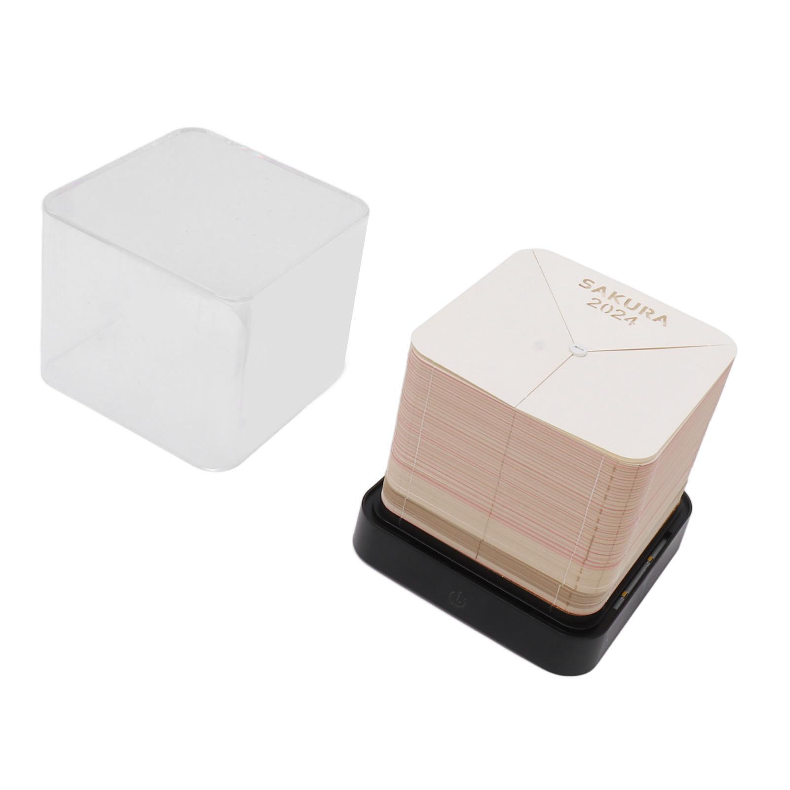 

3D Paper Art Calendar Multifunctional Lifelike Decoration 2024 Calendar Memo Pad for Home Desk Office Pink