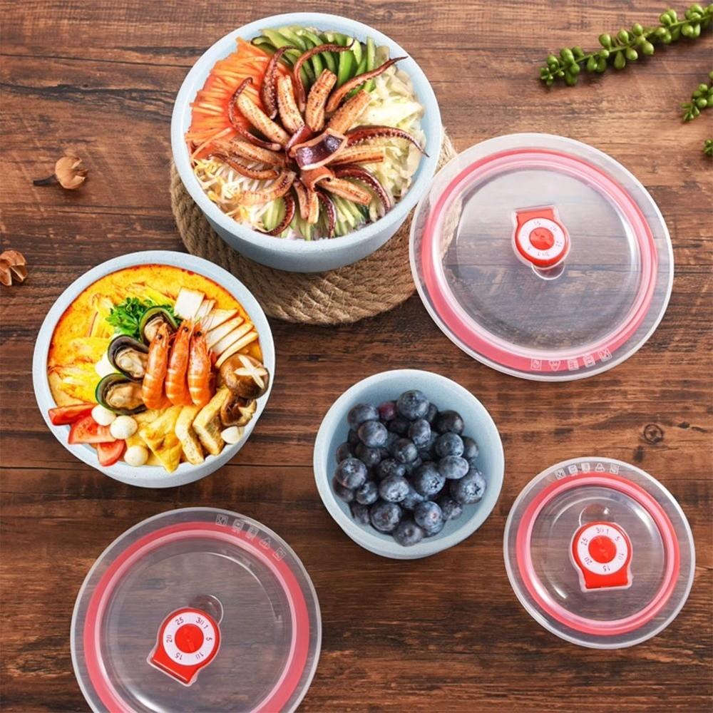 3pcs Portable Lunch Box Set Storing Fruits Vegetables Ramen Bowl Food Storage Containers with Lids Rice Bowls