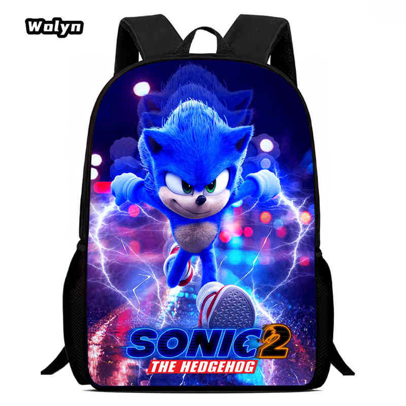 Sonic Schoolbag Large Capacity Multi-Function Spine Protection To Reduce The Burden Of Student Party Essential Comfortable Schoolbag