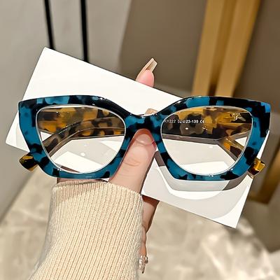 Vintage Cat-Eye Lesebrille für Damen, PC-Rahmen und Gläser, Klarsicht-Computer-Lesebrille 1.0 bis 4.0