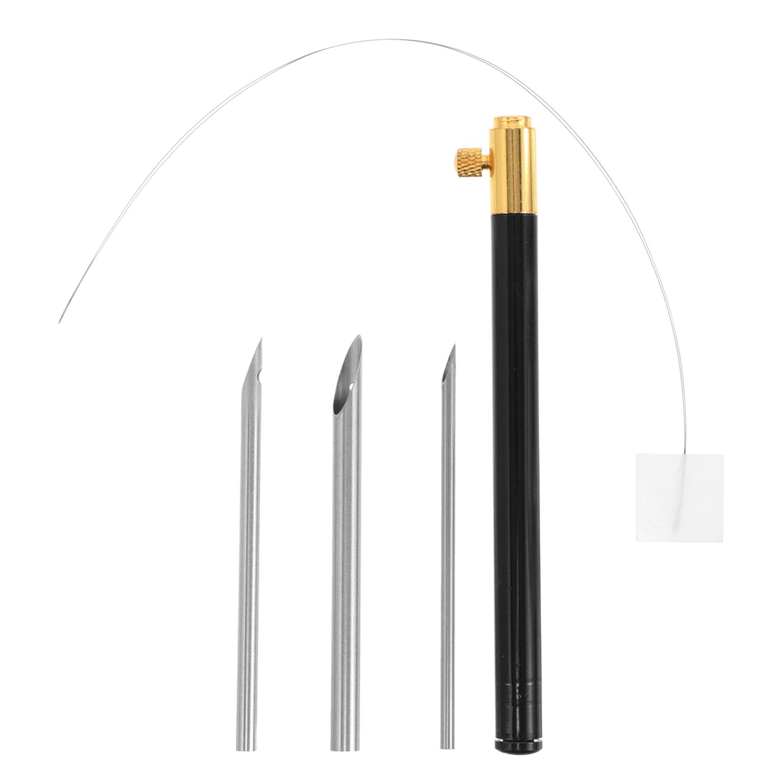 

1 Set Wooden Punch Needle Adjustable Knitting Embroidery Pen DIY Craft Punch Threader Cross Stitching Projects Sewing Access
