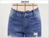 Pantaloncini di Jeans Estivi Donna 2025 Stile Europeo e Americano Vita Alta Strappati