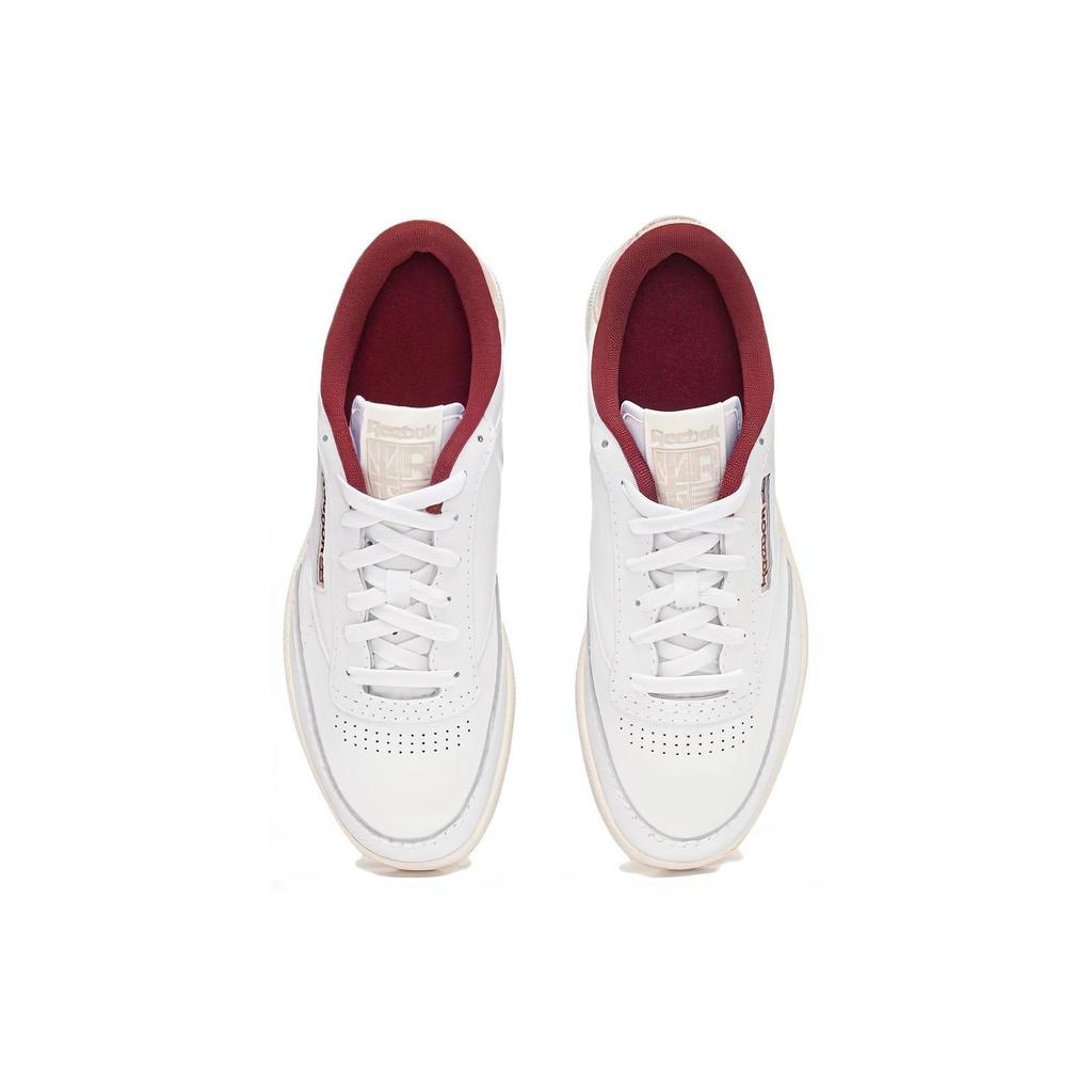 Reebok Club C 85 Unisex White Classic Maroon 100032972