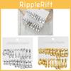 Fashion Geometric Resin Earrings For Women With Electroplated Finish For Office Wear