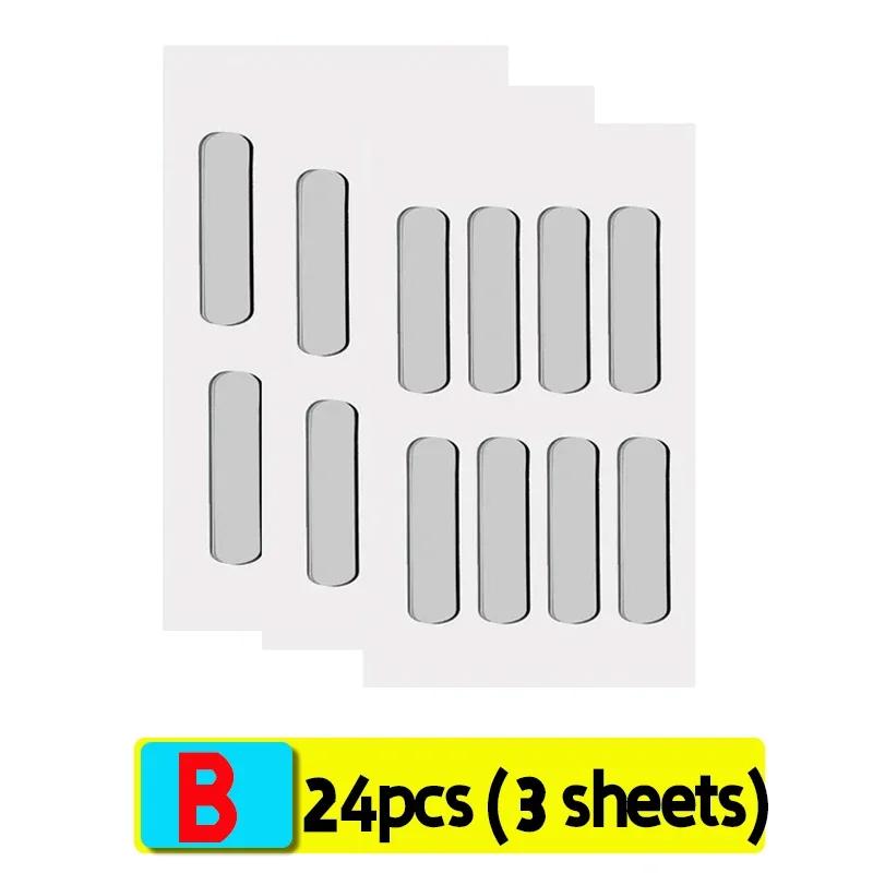 Transparent Self-Adhesive Door Stop Strips Silicone Cabinet Bumpers Furniture Drawer Anti-collision Seal Tape Wall Protector Pad