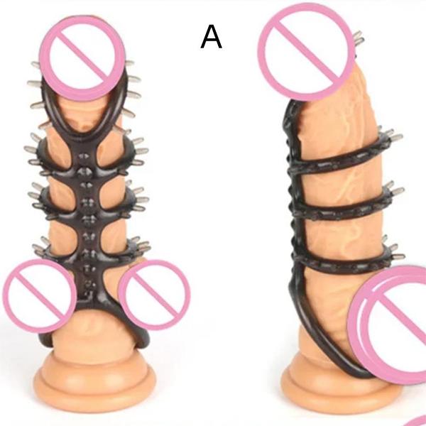Male Cock Penis Rings Testis Bondage Delay Ejaculation Sex Toys For Men Couples Flirting Adult Games Soft Reusable