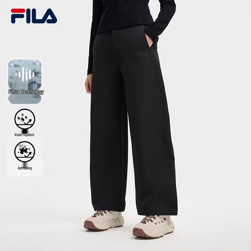 Женские повседневные брюки прямого кроя FILA XL чёрный