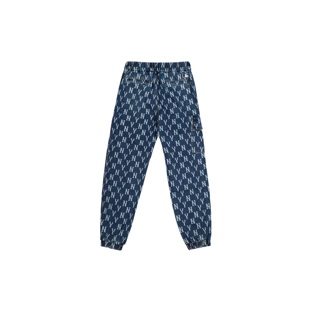 New MLB Old Flower Jeans Unisex Blue 3ADP05014-50BLS