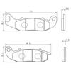 Daytona Motorcycle Brake Pad Golden Pad X (Sintered Metal Pad) CRF250 RALLY(17-21) PCX160[KF47](21) PCX150ABS[KF30](18-20)