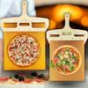 Pizza Posuvná lopata s dřevěnou rukojetí Oboustranná dřevěná pizza špachtle Nepřilnavá lopatka pro vnitřní venkovní pece