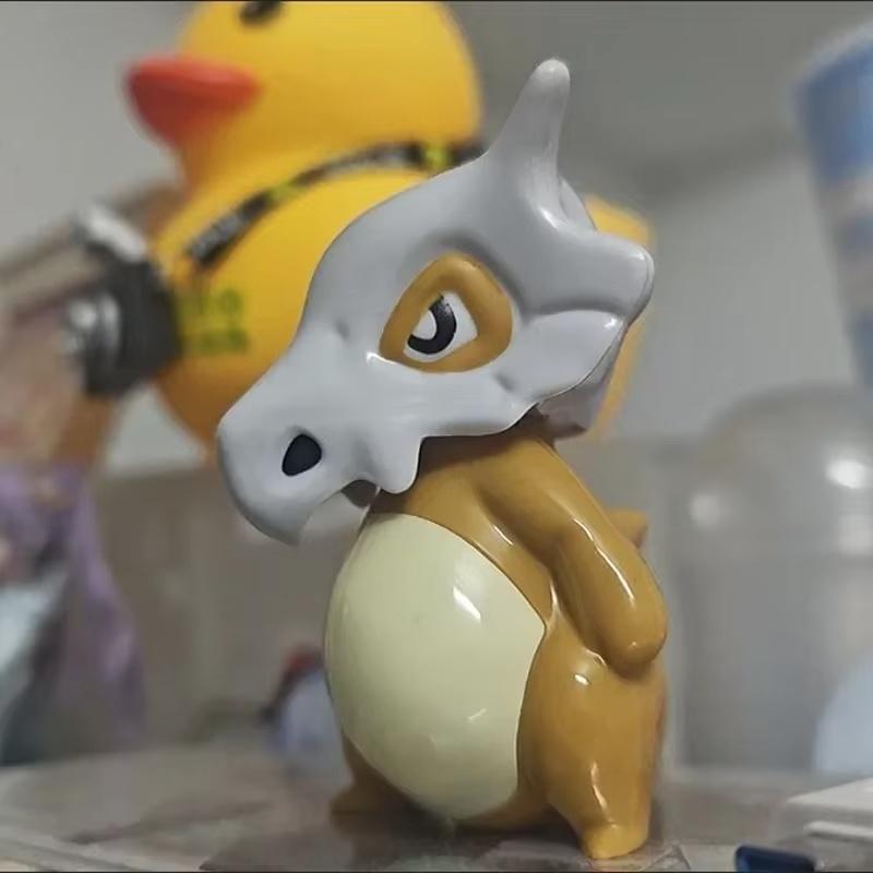 Anime 7Cm Pokemon Cubone Grimace Pikachu Figure Cartoon Cute Ornament Model Desktop Car Decoration Festival Gift Collectible