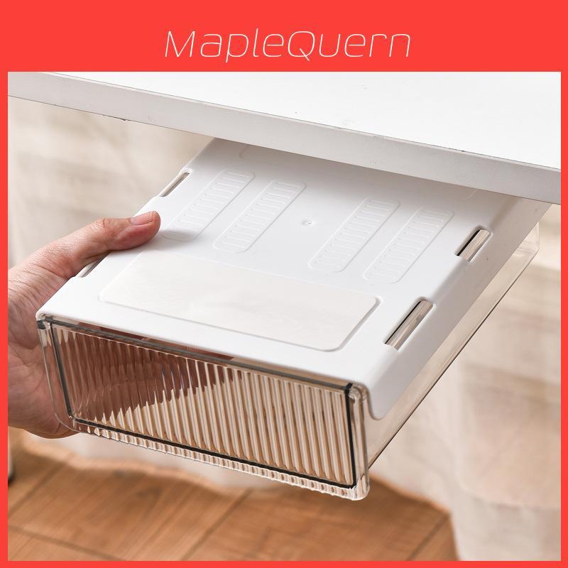 Abs Plastic Drawer Style Desk Organizer With Hidden Pen Holder For Students And Office Use