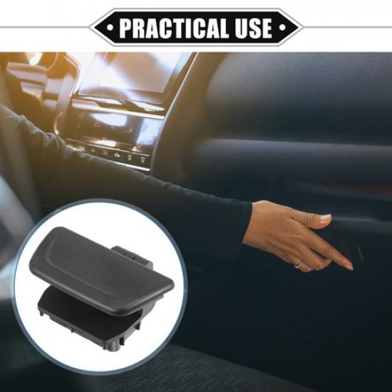 Glove Box Lid Latch Lock Handle Cover Compatible for Ford Fiesta 2011- Black