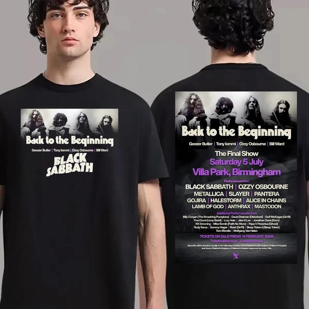 2026 Black Sabbath and Ozzy Osbourne Back To The Beginning Merch Event Tee with Lineup Men Women T-Shirt Ins Y2k New Brand New Style