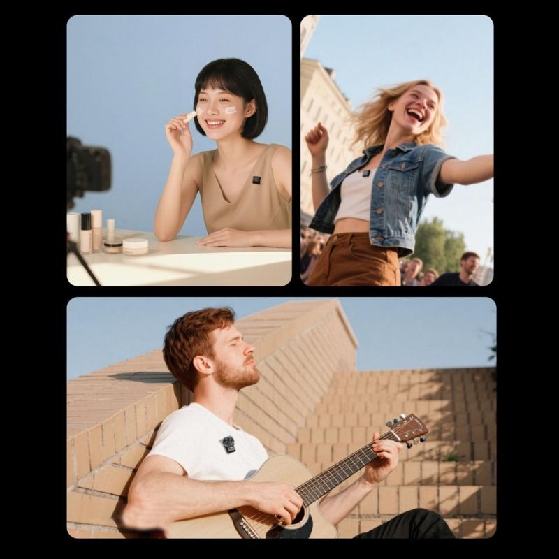 Magnetic Clip On Wireless Microphones Featuring Clear Sound Capture And Stable Signal Transmission