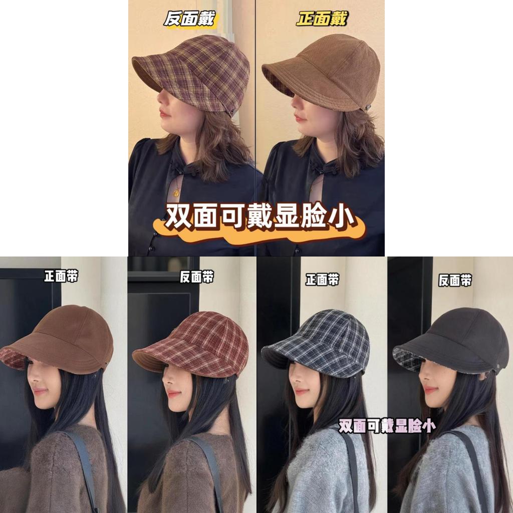 Cotton Doublesided Fisherman Hat With Wide Brim For Outdoor Sun Protection In Spring