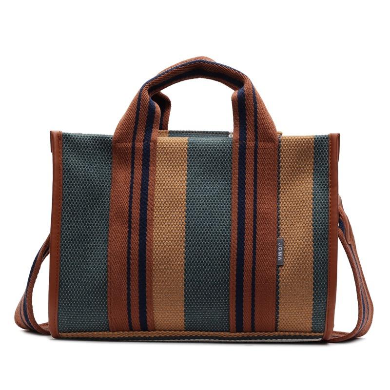 Весна и лето новый универсальный модный женский тоут-сумка холщовый простой большая вместимость портативный легкий рюкзак коричневый