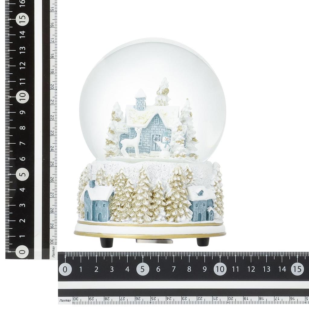 Francfranc Snow Globe House L Light Blue Christmas Music Box Interior Decoration 2025 Model