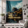 Wall Hanging Tapestry With Custom Name & Text, Transformers Decorative Tapestry For Bedroom