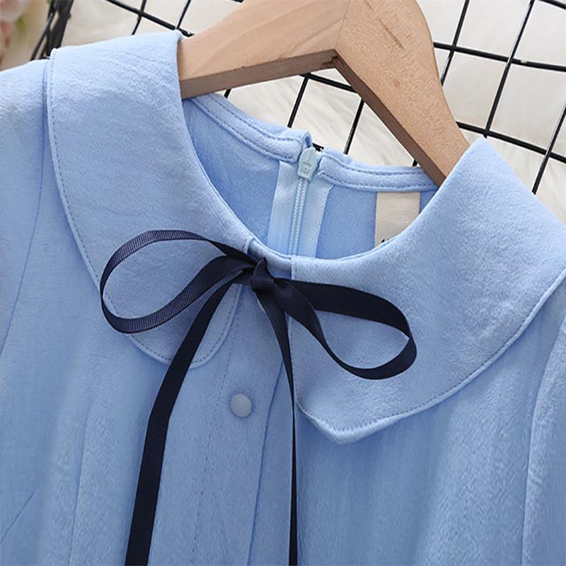 Girls' Dresses Summer Dresses Girls Princess Dresses Children's Summer Solid Color Cotton Skirts