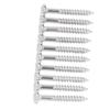 10PCS Guitar Bridge Saddle Screws Metal String Locking Screw Base Plate Front Fixing Screws