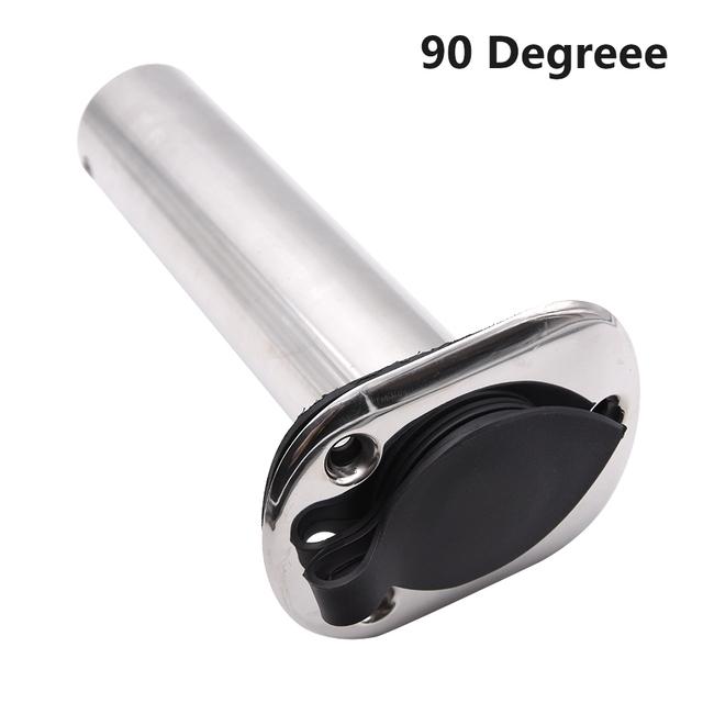 15/ 30 /90 Degree Fishing Pole Stand High Quality Stainless Steel Flush Mount Fishing Rod Holder For Boat Accessories Marine