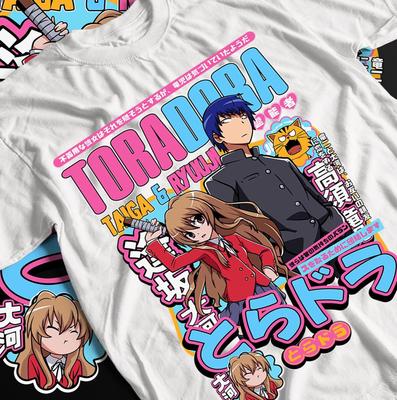 Toradora Anime T-Shirt, Taiga Aisaka & Ryuuji Takasu Shirt, Japanisches Anime Grafik-T-Shirt, Kawaii Otaku Kleidung, Anime Fan Geschenk, Unisex T-Shirt.