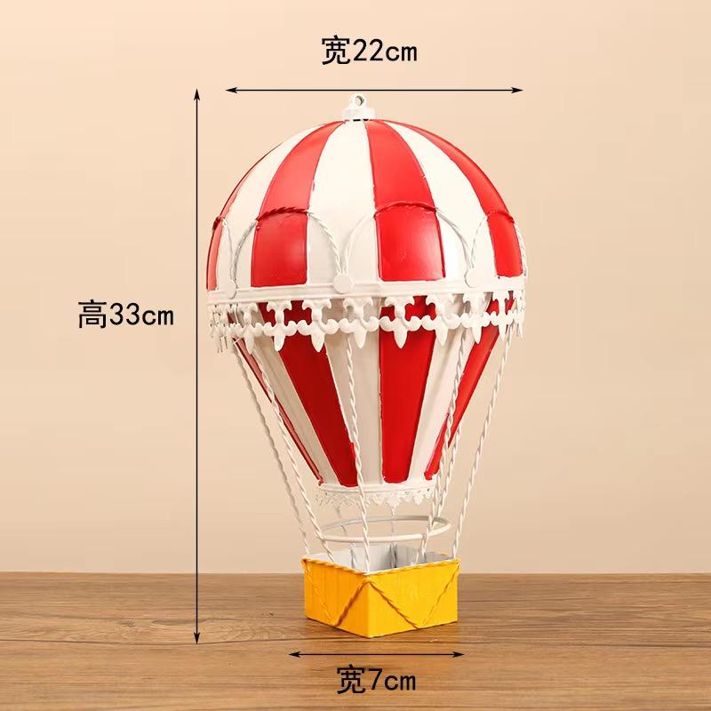 Moderní model horkovzdušného balonu ze železa Evropa Nástěnné ozdoby Kouzlo Umělecká dekorace Dětský pokoj Turecko Balónky Domácí dekorace