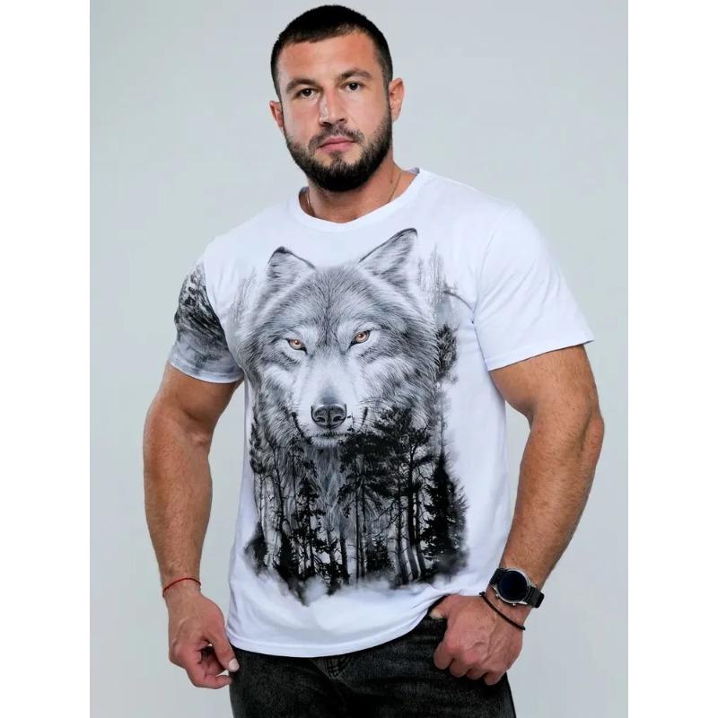 

Men 3d Printed Short Sleeve O Neck T Shirt Summer Tees S чорний