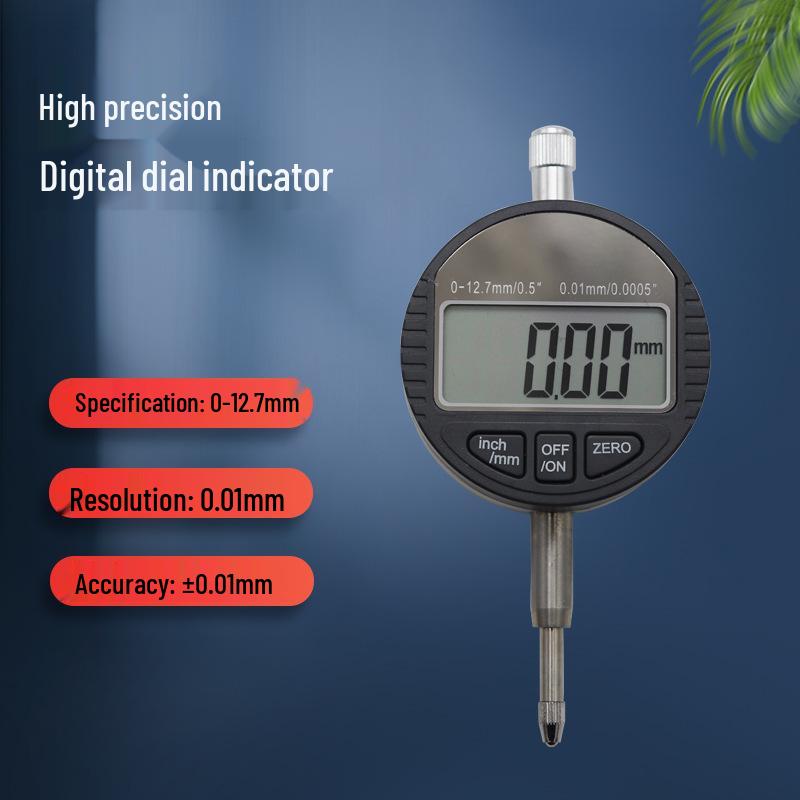 Shan Ce IP65 High-Precision Digital Dial Indicator (0-12.7, 25.4, 50mm) Waterproof Digital dial indicator 0-12.7mm