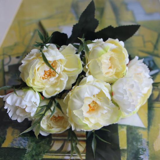 1Pc Artificial Flower Lifelike Multipurpose Silk Cloth Beautiful Decoration Floral for Wedding