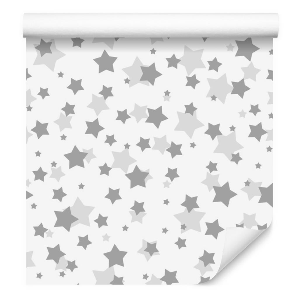 Stars wallpaper in shades of gray for living room and bedroom 50x1000