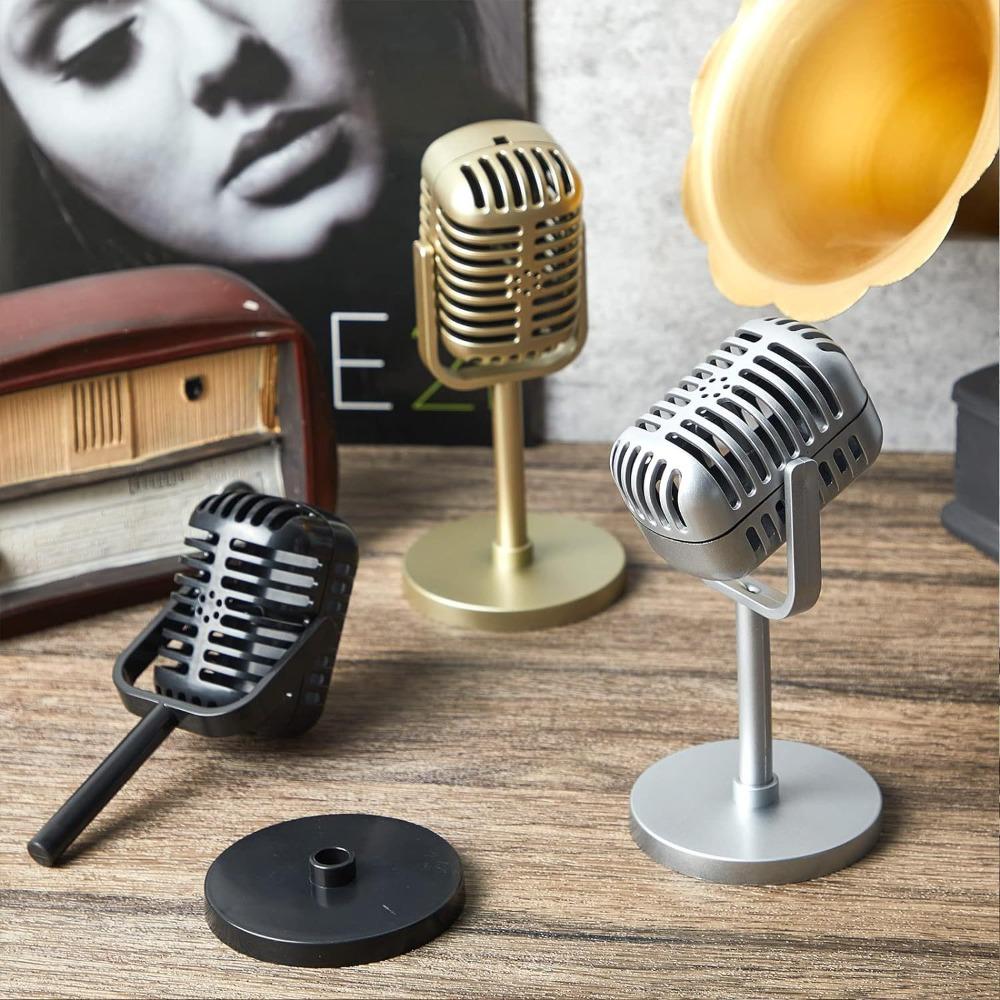 Non-Functional Prop Simulation Interview Mic Stage Performance Prop ids Eloquence Show