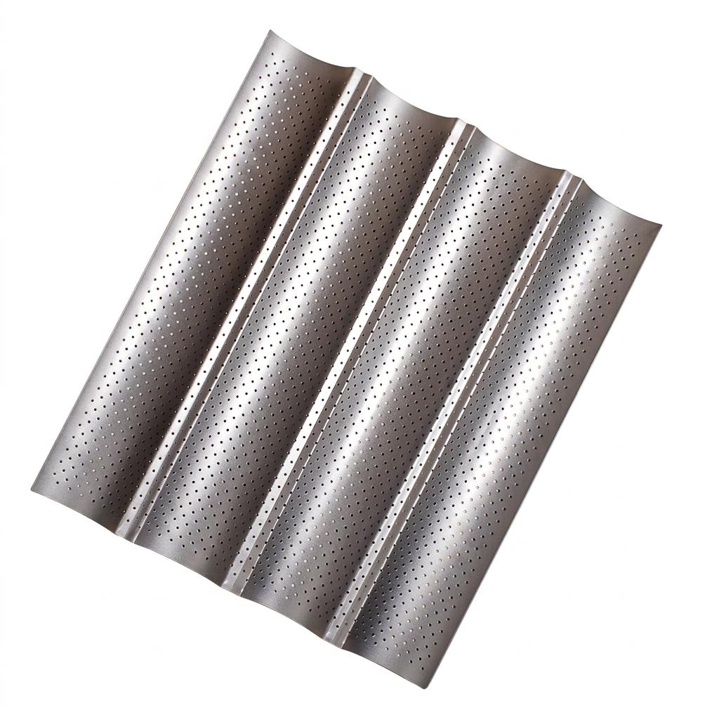 Baguette-Cake Pan Non Stick Baking Mold for Home Use with Aluminum Alloy and Food Grade Coating