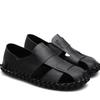 Summer New Men's Sandals Pump Beach Shoes British Style Casual Shoes Genuine Leather Sandals Men