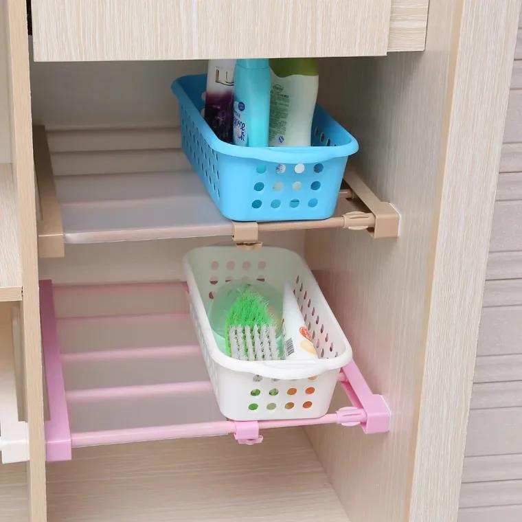 38-55cm Kleiderschrank Aufbewahrung Geschichtete Trennwand Nagel Nicht Erweiterbar Fach Aufbewahrungsregal Schrank Badezimmer Aufbewahrung Organisationsregal