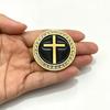 Metall Bling Auto Kreuz Jesus Emblem mit Strasssteinen | 3D Christliches Religiöses Fahrzeug Emblem Aufkleber für Auto LKW SUV Heckklappe Dekoration