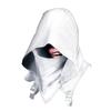 Cowl Style Medieval Hooded Cloak Hat Ethnic Fantasy Vintage Pirate Cosplay Cap Role-playing White