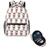 Baby Street Fighter Zangief Student Backpack School Bag Hiking Travel Daypack for Boys Girls Fashion Bookbag Shoulder Bags