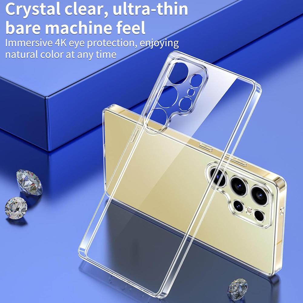 Ultra-Thin Silicone Soft Case For Samsung Galaxy S25 Ultra Clear Back Cover S24 S23 S22 S21 Ultra FE Plus Transparent Slim Shell
