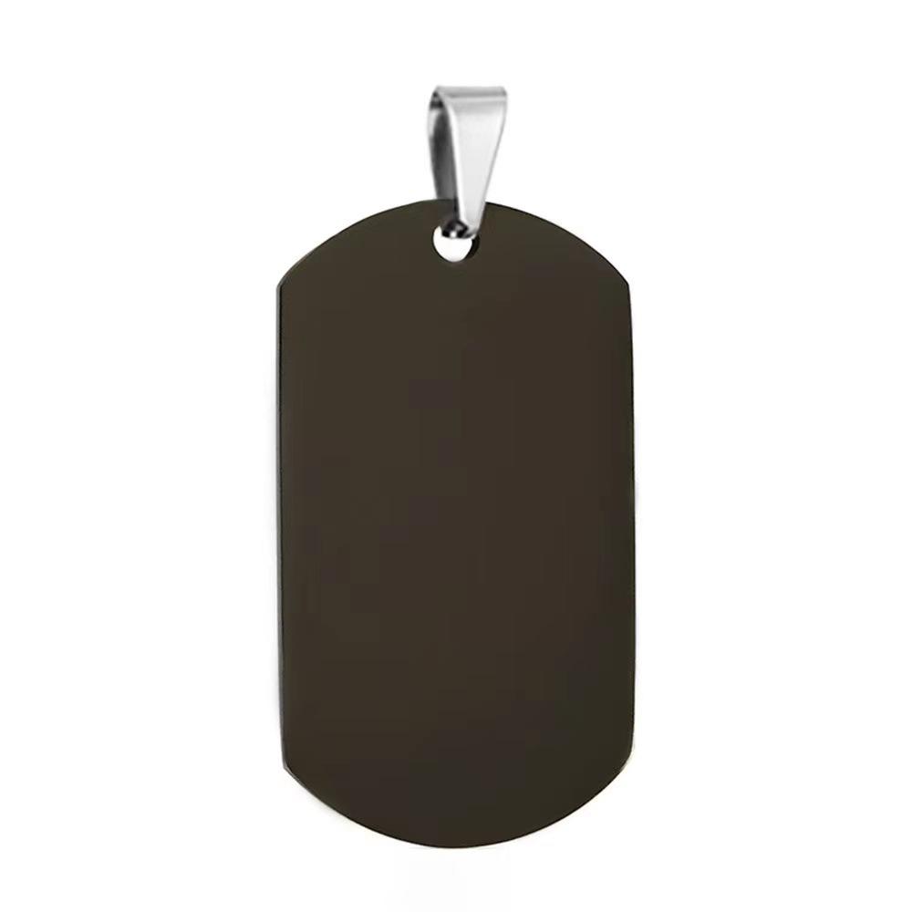 Stylish and simple stainless steel pet dog pendant, support to engrave cute pet essential tag spot