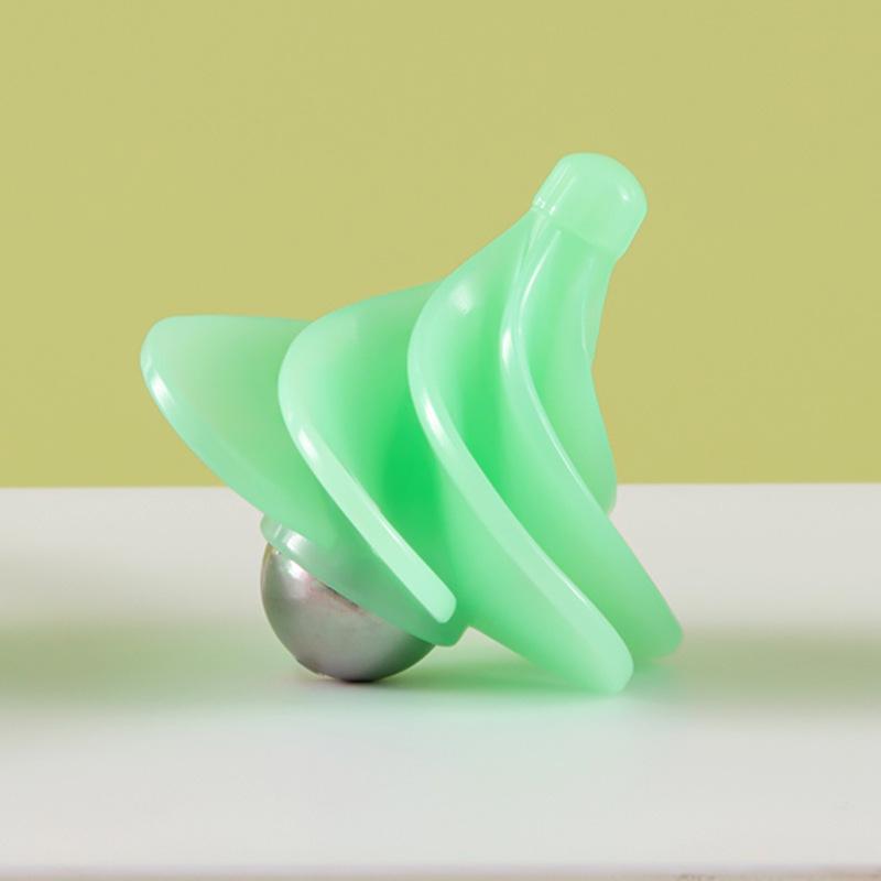 WINSPIN Toy Pneumatic Gyro Portable Fingertip Decompression Desktop Toy Wind Blowing Rotating Multicolor Gyro Children's Gift