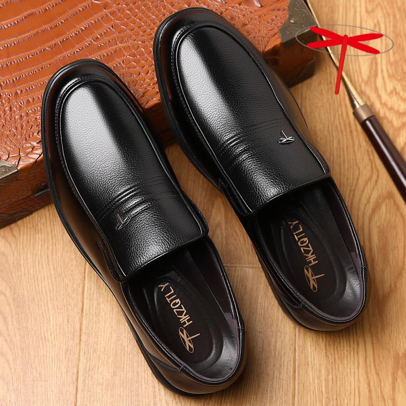 Sandály z hovězí kůže Pánské boty s dutou dírou Pánské kožené boty Kožené Prodyšné boty táta středního věku